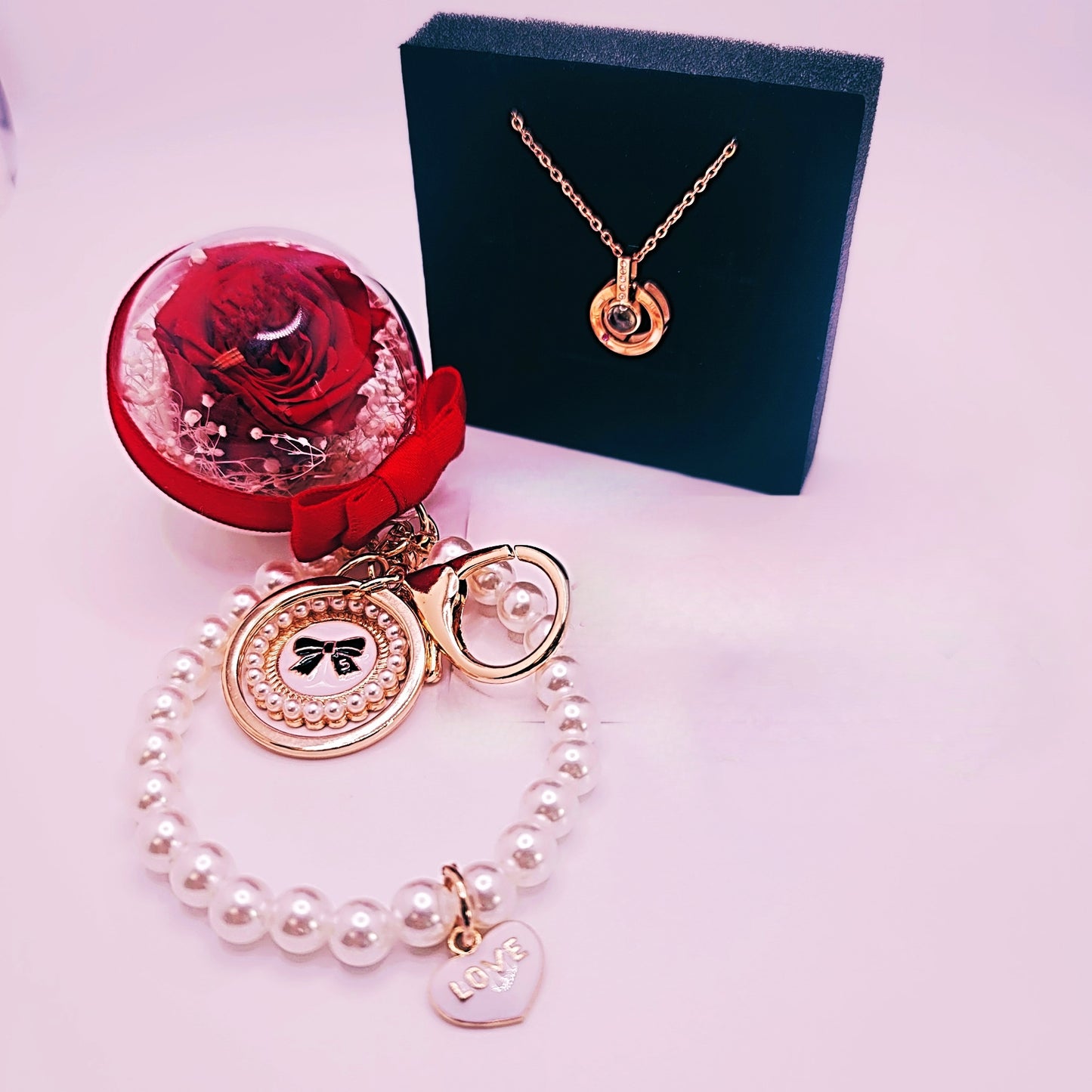 Enchanted 🌹Rose Ornament (with necklace)