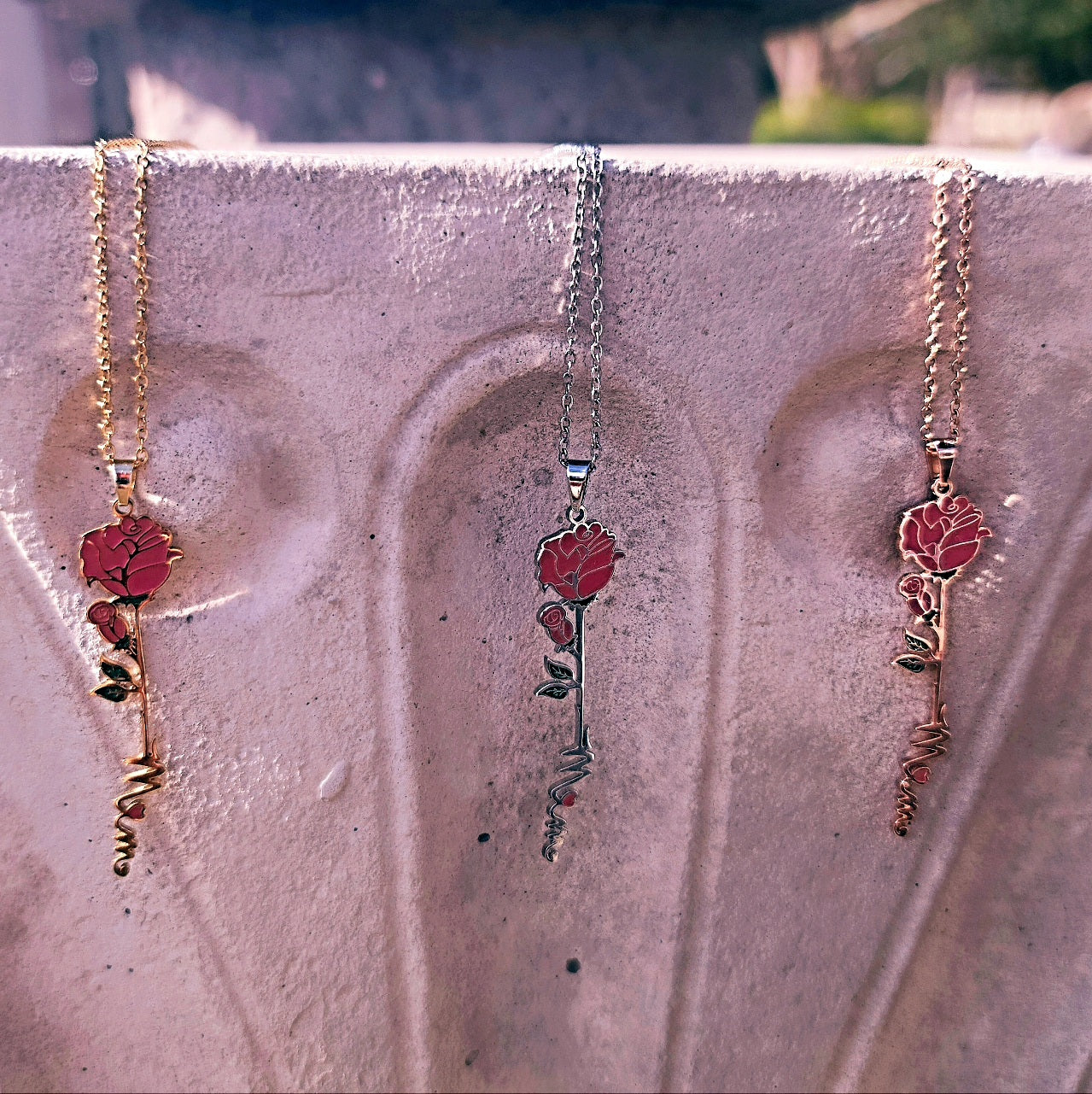 Roses and Thorns Silver - Mom Necklace and Gift Set