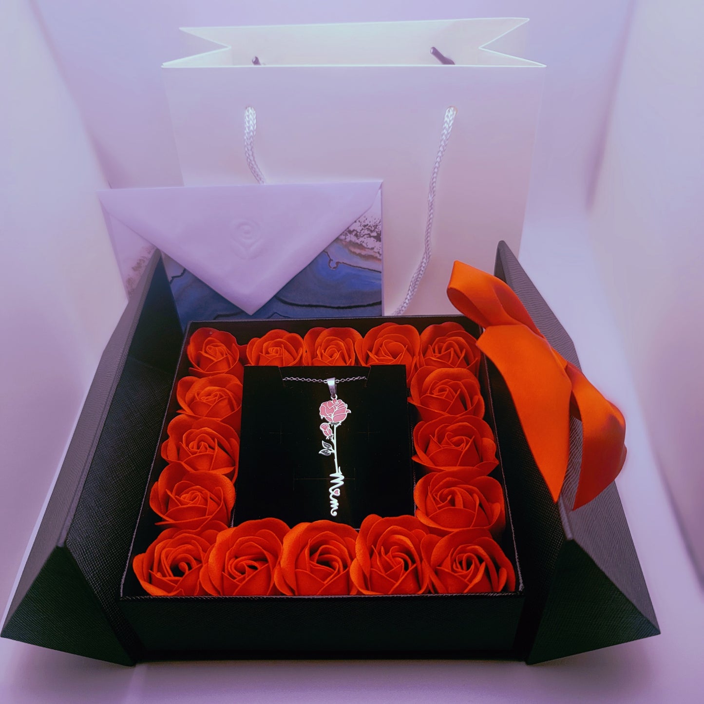 Roses and Thorns Silver - Mom Necklace and Gift Set