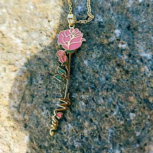 Roses and Thorns Gold - Mom Necklace