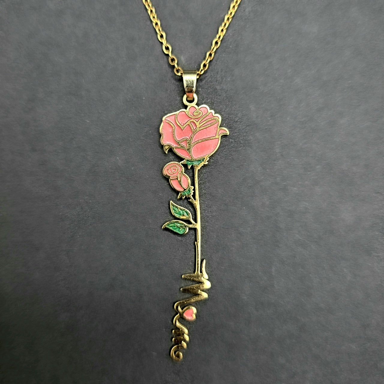 Roses and Thorns Gold - Mom Necklace