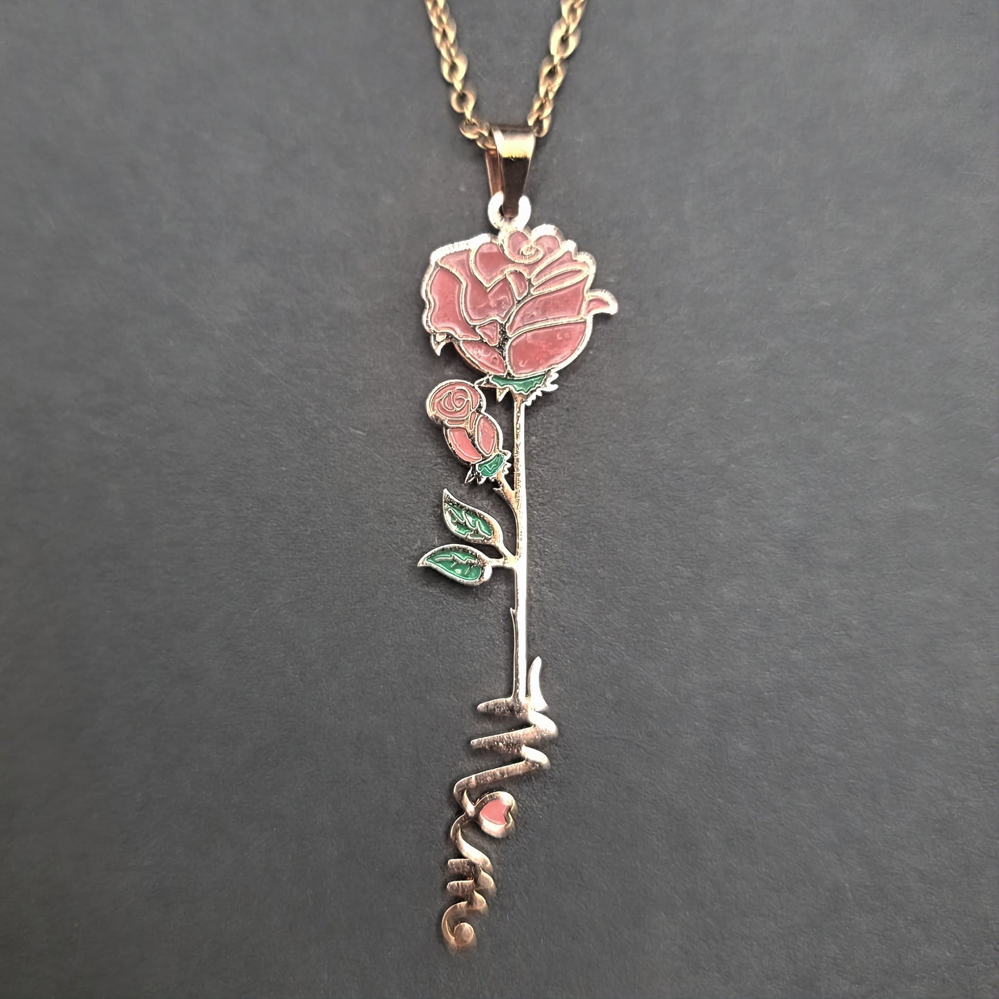 Roses and Thorns Rose Gold - Mom Necklace