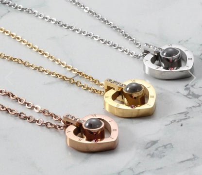 Steal My Heart 100 Languages Necklace & Gift Set